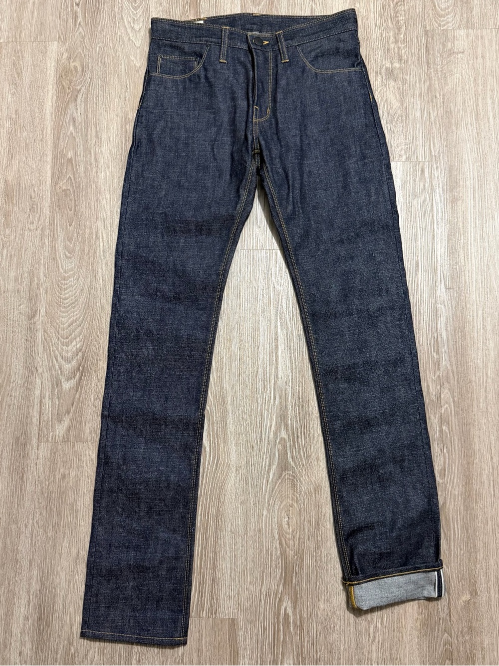 Shockoe Atelier Slim Kojima Selvedge Jeans Mens 30 Dark Wash Made USA Button Fly